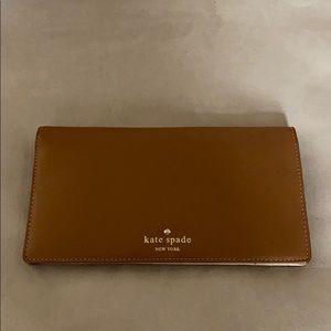 Kate Spade tan/brown clutch